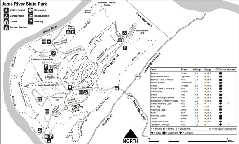 New River State Park Map