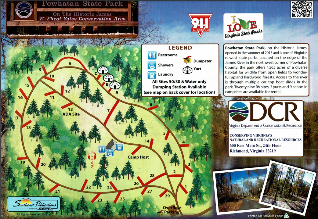 Powhatan State Park Campground Map